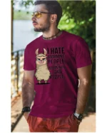 Koszulka I Hate Mornings <br>And people - Unisex, dla niego