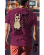 Koszulka I Hate Mornings <br>And people - Unisex, dla niego