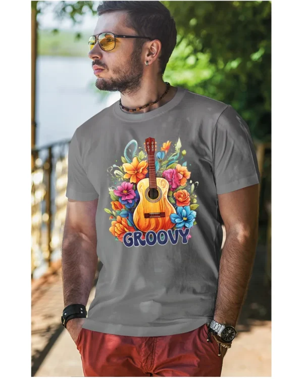 Koszulka unisex "Odlotowa gitara – brzmienie, które unosi", dla niego – wybierz kolor!