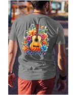Koszulka unisex "Odlotowa gitara – brzmienie, które unosi", dla niego – wybierz kolor!