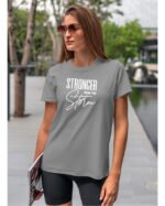 Koszulka Silniejsza niż burza - edycja White UNISEX