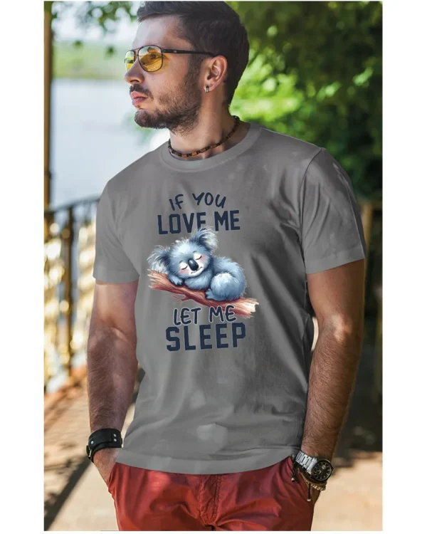Koszulka Śpiąca koala, "Let me sleep" - Unisex