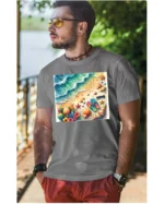 Koszulka Plaża, fale i klapki UNISEX