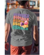 Koszulka Lato pełne smaku <br>delektuj się słodkimi chwilami - Unisex, dla niego