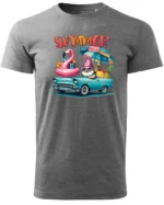 Koszulka Lato pełne radości <br>wyrusz w podróż do przygód - Unisex, dla niego