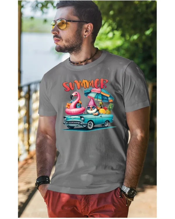 Koszulka Lato pełne radości <br>wyrusz w podróż do przygód - Unisex, dla niego