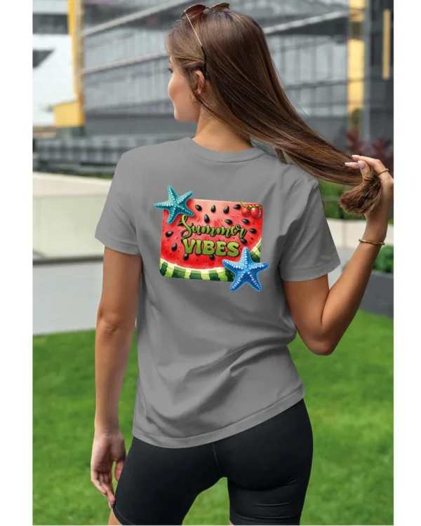 Koszulka Letnie wibracje <br>poczuj radość lata - Unisex, dla niej