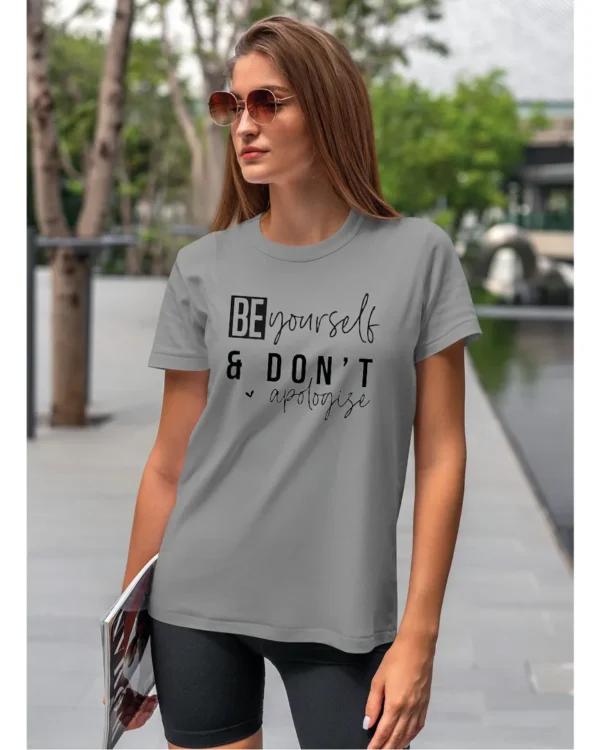Koszulka Bądź sobą i nie przepraszaj <br>wyrażaj swoją indywidualność - Unisex, dla niej