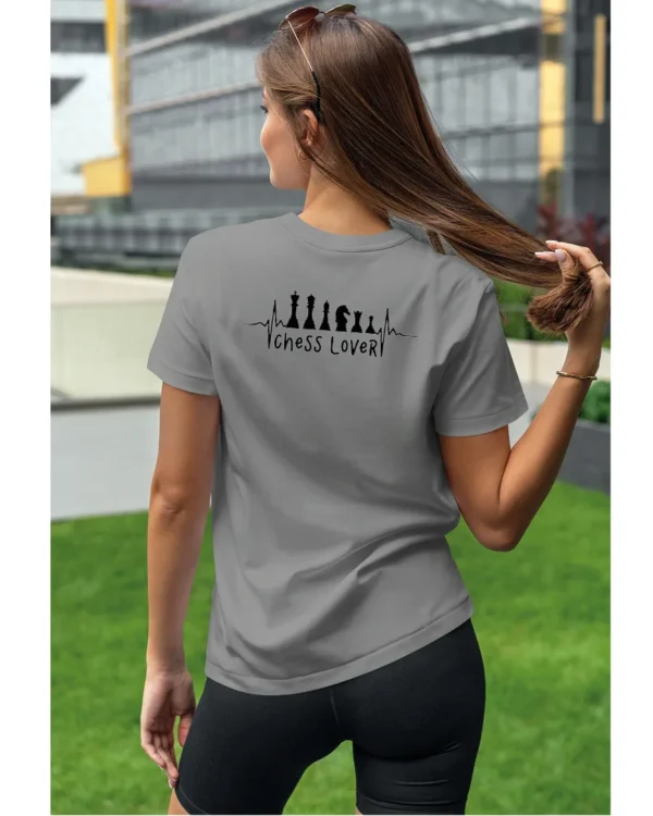 Koszulka Miłośnik szachów <br>bądź królem planszy - Unisex, dla niej