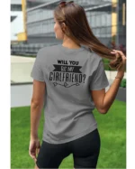 Koszulka Romantyczna propozycja, „Will you be my girlfriend?” - Unisex