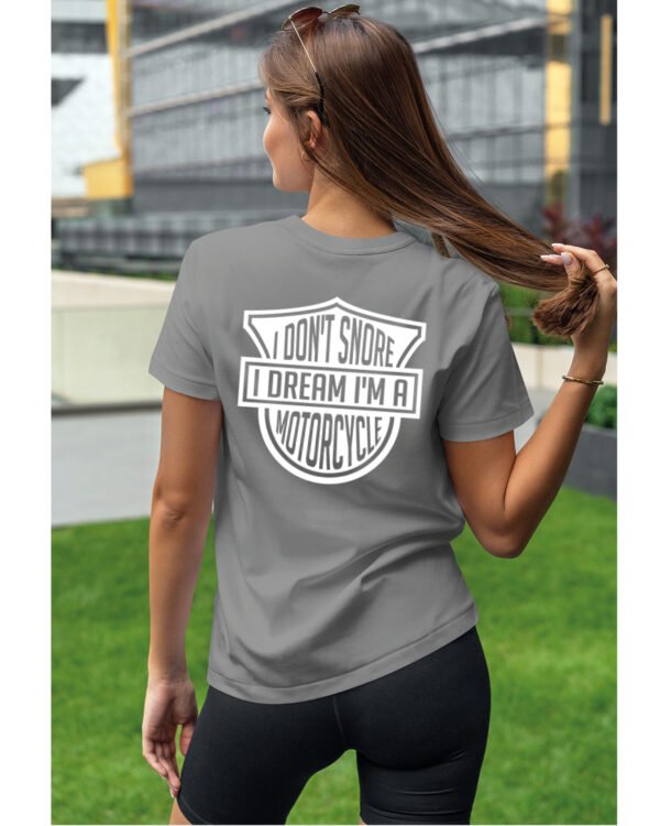 Koszulka I dont snore, I dream I’m a motorcycle – edycja White, Unisex