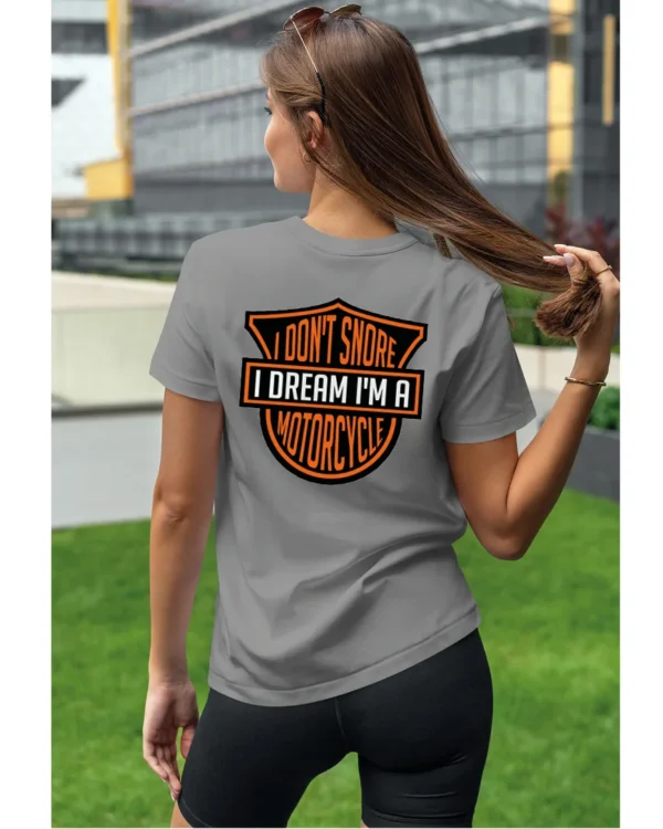 Koszulka I dont snore, I dream I’m a motorcycle – edycja Midnight, Unisex