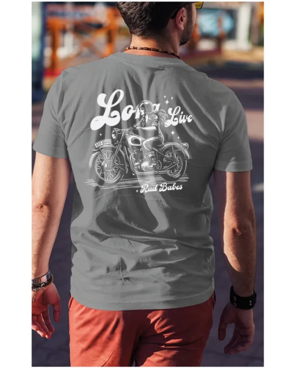 Koszulka Jazda, wolność, niezależność, „Long Live Rad Babes” – edycja White, Unisex