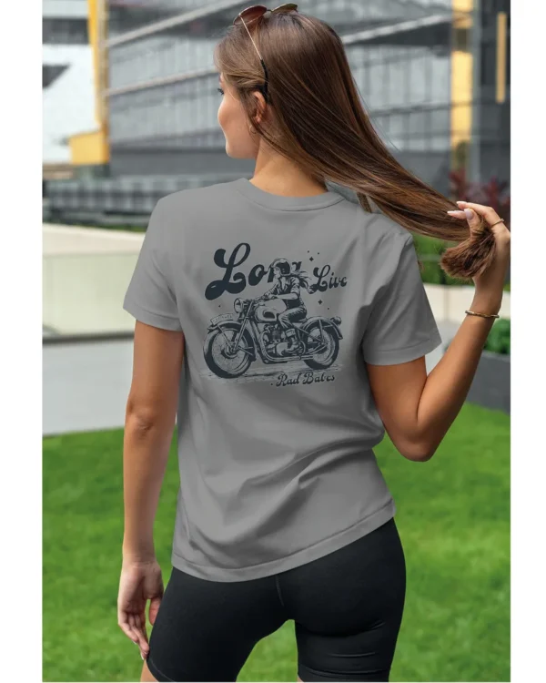 Koszulka Jazda, wolność, niezależność, „Long Live Rad Babes” – edycja Midnight, Unisex