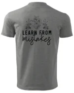 Koszulka Rozwijaj się przez błędy, „Learn from mistakes” – Unisex