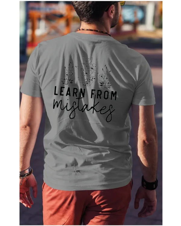 Koszulka Rozwijaj się przez błędy, „Learn from mistakes” – Unisex