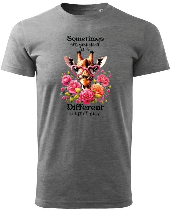 Koszulka Odkryj nowe spojrzenie, „Sometimes all you need is a different point of view” – Unisex