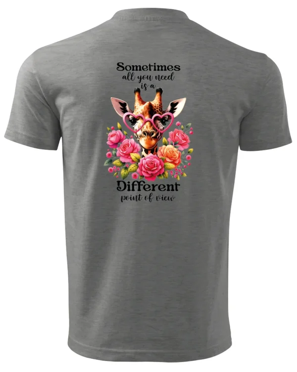 Koszulka Odkryj nowe spojrzenie, „Sometimes all you need is a different point of view” – Unisex