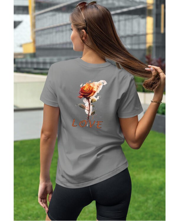 Koszulka Burn in Love <br>Romantyczny płomień - Unisex, dla niej