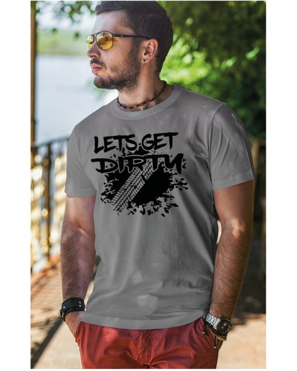 Koszulka Let's get Dirty <br>Off-road i Zabawa - Unisex, dla niego