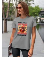 Koszulka Live Today <br>Kurczak na luzie - Unisex, dla niej