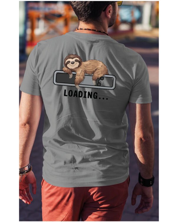 Koszulka Loading Leniwiec <br>Ładowanie energii - Unisex, dla niego
