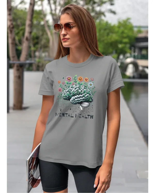 Koszulka Mental Health <br>Zdrowie Psychiczne - Unisex, dla niej
