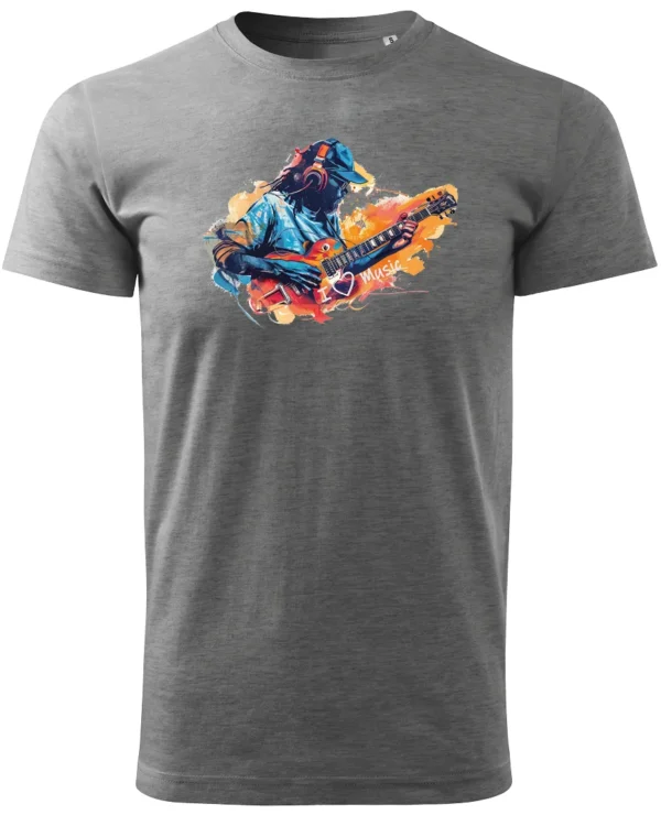 Koszulka Kocham muzykę <br>Pasja do dźwięków - Unisex, dla niego