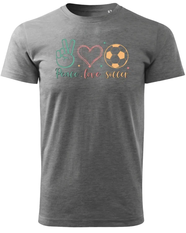 Koszulka Peace Love Soccer <br>Sport i pasja - Unisex, dla niej
