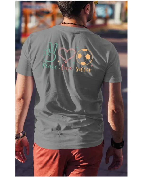 Koszulka Peace Love Soccer <br>Sport i pasja - Unisex, dla niej