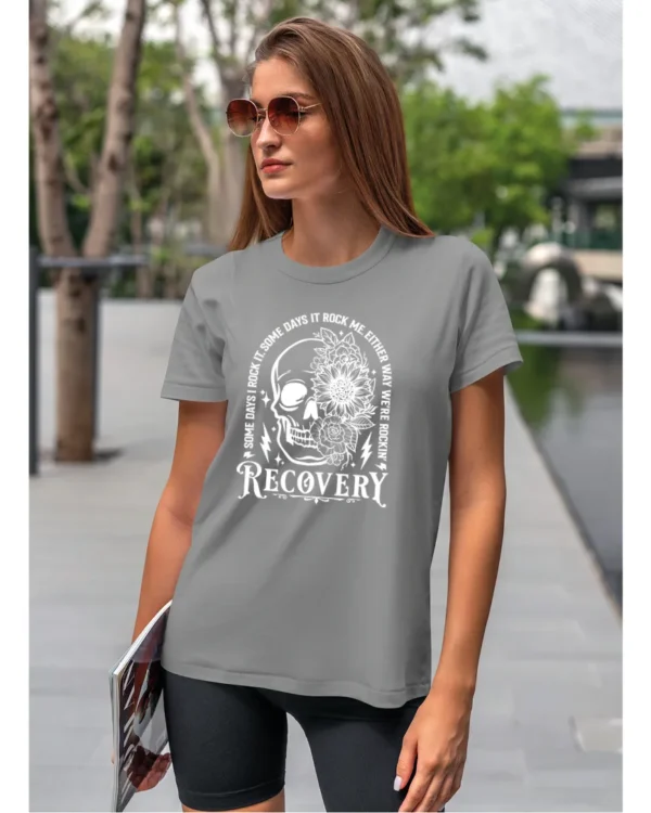 Koszulka Recovery <br>Rock'n'rollowy powrót - Unisex, dla niej, edycja White