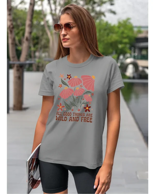 Koszulka Wild and Free <br>Piękno natury - Unisex, dla niej