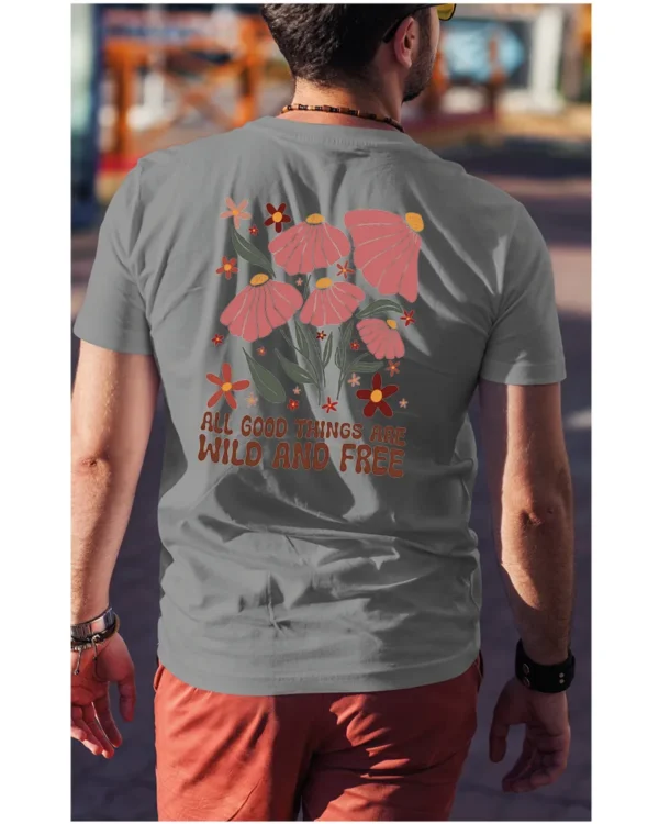 Koszulka Wild and Free <br>Piękno natury - Unisex, dla niego