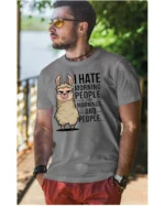 Koszulka I Hate Mornings <br>And people - Unisex, dla niego
