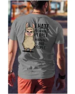 Koszulka I Hate Mornings <br>And people - Unisex, dla niego