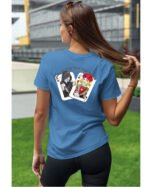 Koszulka unisex napis “God save me from false friends”, dla niej – wybierz kolor!