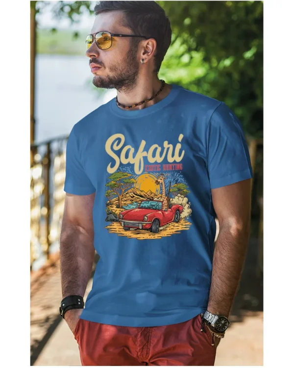 Koszulka unisex "Przygoda w safari", dla niego – wybierz kolor!
