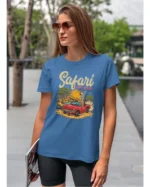 Koszulka unisex "Przygoda w safari", dla niej – wybierz kolor!