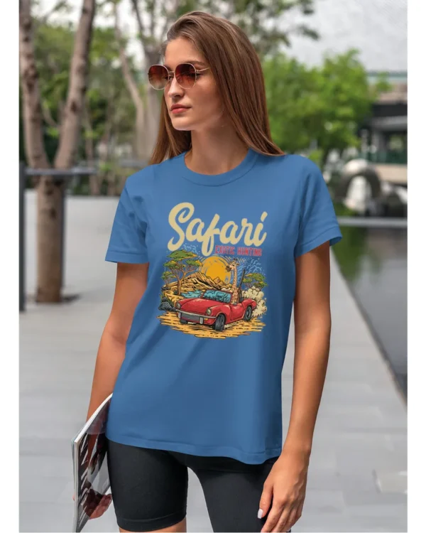 Koszulka unisex "Przygoda w safari", dla niej – wybierz kolor!