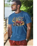 Koszulka unisex vintage samochód "Hot rod", dla niego – wybierz kolor!