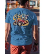 Koszulka unisex vintage samochód "Hot rod", dla niego – wybierz kolor!