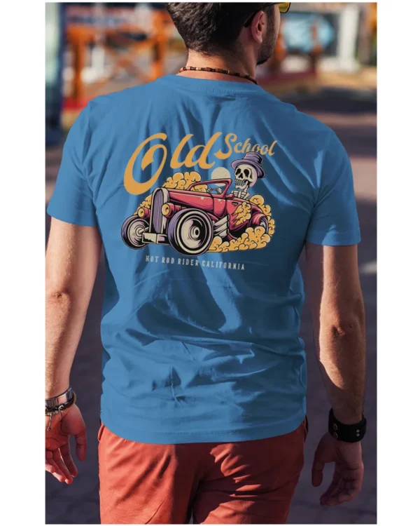 Koszulka unisex vintage samochód "Hot rod", dla niego – wybierz kolor!