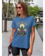 Koszulka unisex "Fitness z zombie, trenuj by przeżyć", dla niej – wybierz kolor!
