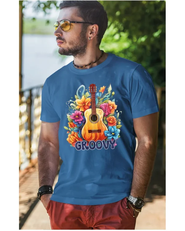Koszulka unisex "Odlotowa gitara – brzmienie, które unosi", dla niego – wybierz kolor!