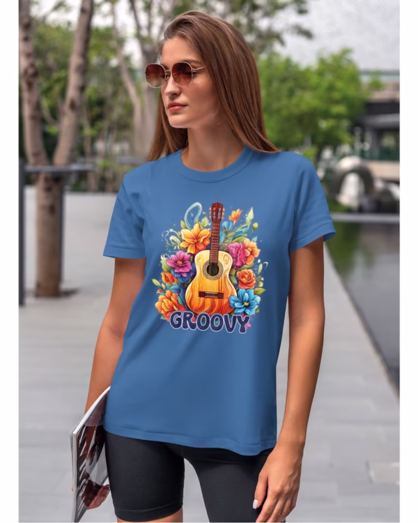 Koszulka unisex "Odlotowa gitara – brzmienie, które unosi", dla niej – wybierz kolor!