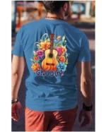 Koszulka unisex "Odlotowa gitara – brzmienie, które unosi", dla niego – wybierz kolor!