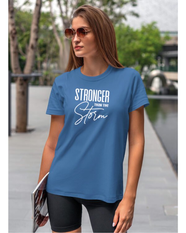 Koszulka Silniejsza niż burza - edycja White UNISEX