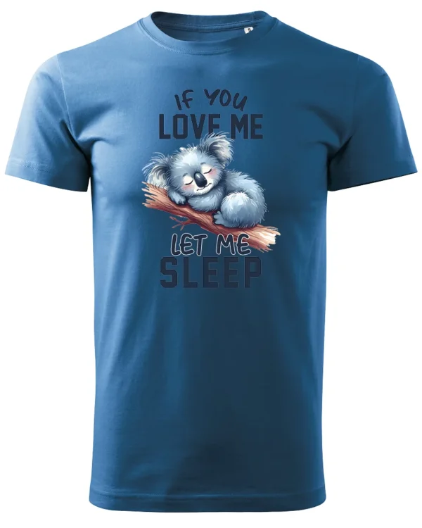 Koszulka Śpiąca koala, "Let me sleep" - Unisex