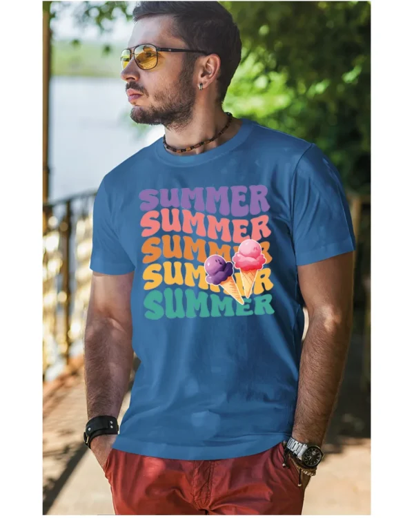 Koszulka Lato pełne smaku <br>delektuj się słodkimi chwilami - Unisex, dla niego