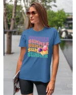 Koszulka Lato pełne smaku <br>delektuj się słodkimi chwilami - Unisex, dla niej